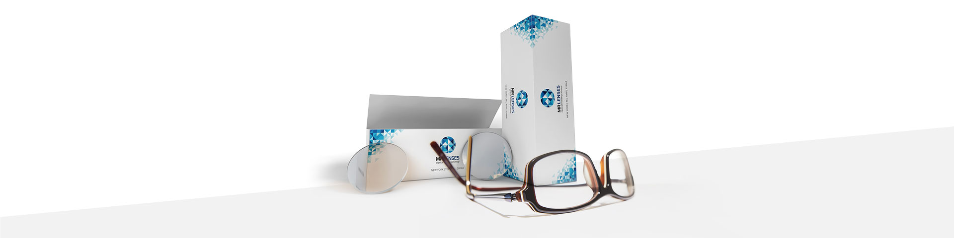 glasses and mrlenses branded box